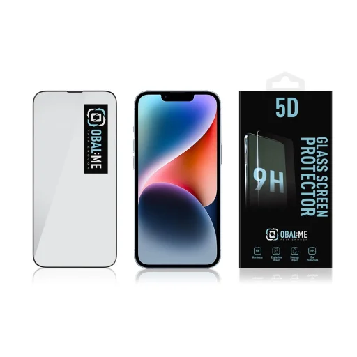 OBAL:ME 5D üvegfólia Apple iPhone 13/13 Pro/14 Fekete - 3