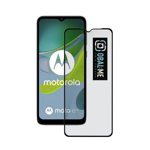 OBAL:ME 5D üvegfólia Motorola E13 fekete - 1