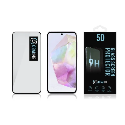 OBAL:ME 5D üvegfólia Samsung Galaxy A35 5G-hez fekete - 3