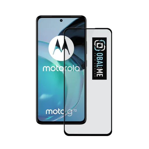 OBAL:ME 5D üvegfólia Motorola G72 fekete - 1
