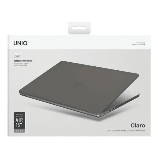 Uniq Claro MacBook Air 15'' tok (2023) - átlátszó-szürke - 3