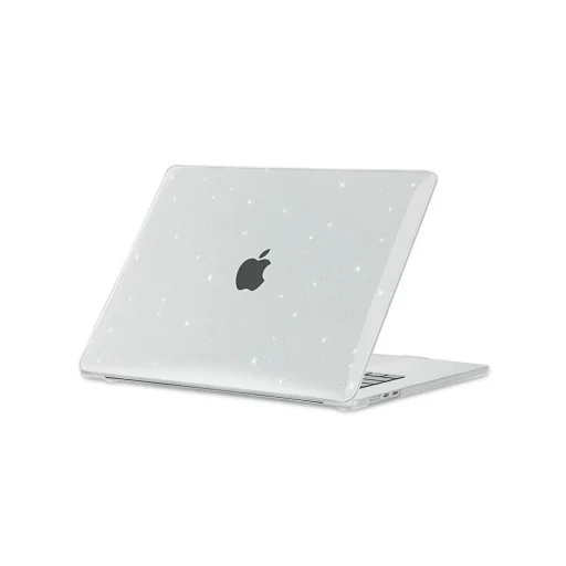 Tech-Protect SmartShell tok MacBook Air 15" (M2-M3 / 2023-2026) - átlátszó és csillogó - 2