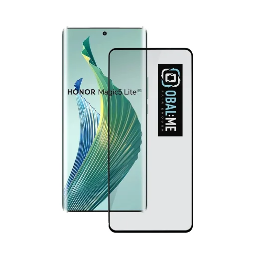 OBAL:ME 5D Üvegfólia Honor Magic5 Lite Fekete Üvegfólia - 1