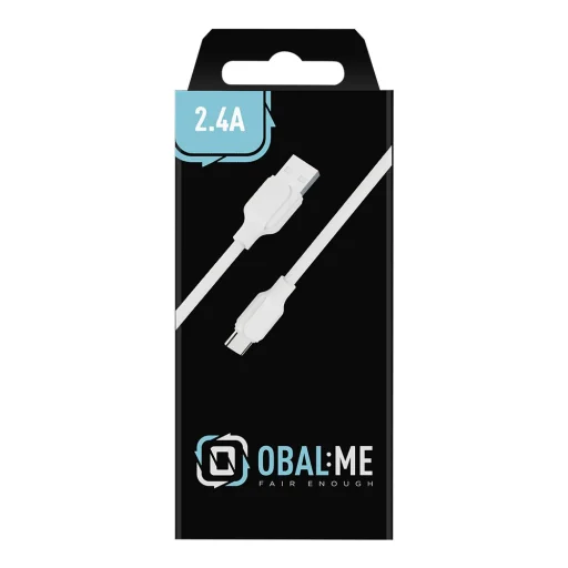 OBAL:ME Simple USB-A/USB-C Kábel 1m Fehér - 2
