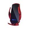 FORCELL autós tartó vezeték nélküli töltéssel, automatikus szenzorral + mágneses adapterek HS1 15W piros thumbnail