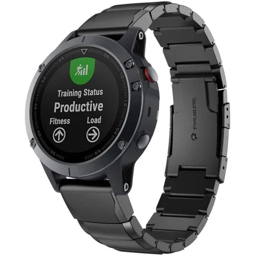 Tech-Protect SteelBand Karkötő Garmin Fenix 5/6/6 Pro/7 - Fekete - 7