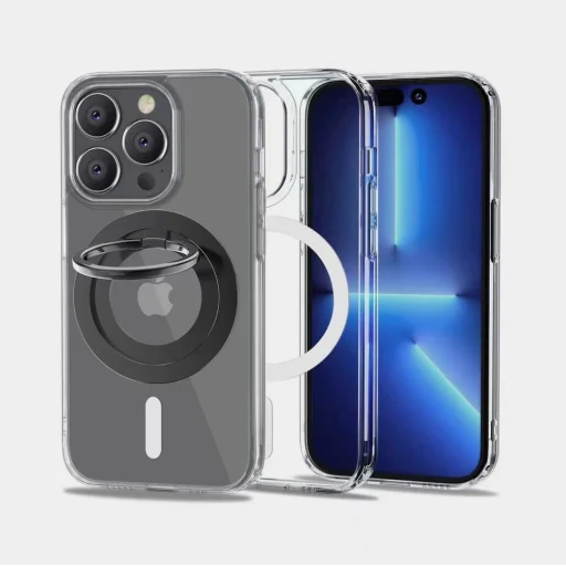 Tech-Protect MMR100 mágneses telefontartó / gyűrű MagSafe kompatibilitással - szürke - 3