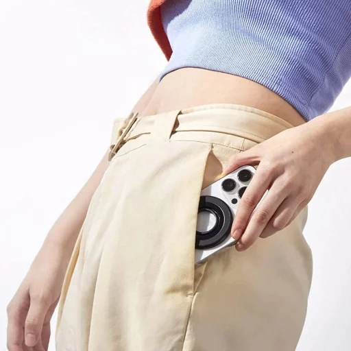 Tech-Protect MMR100 mágneses telefontartó / gyűrű MagSafe kompatibilitással - szürke - 5