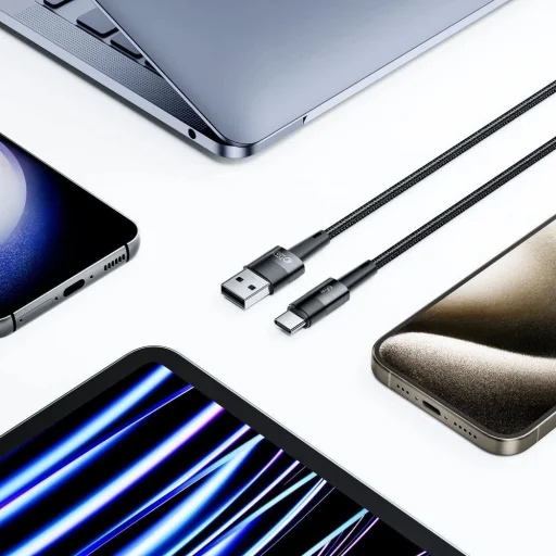 Tech-Protect UltraBoost USB-C / USB-C kábel 66W 6A 1m - szürke - 6