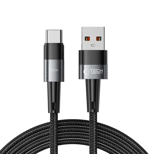 Tech-Protect UltraBoost USB-C / USB-C kábel 66W 6A 2m - szürke - 1