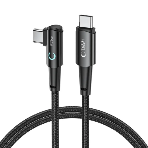 Tech-Protect UltraBoost L USB-C / USB-C kábel 60W 6A 1m - szürke - 1