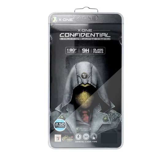 X-ONE Full Cover Extra Strong Privacy - iPhone 15/16 (full glue) üvegfólia - 2