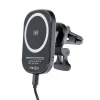 Autós telefontartó légbefúvóra vezeték nélküli töltéssel MagSafe 15W D10 fekete thumbnail