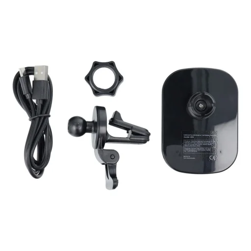 Autós telefontartó légbefúvóra vezeték nélküli töltéssel MagSafe 15W D10 fekete - 11