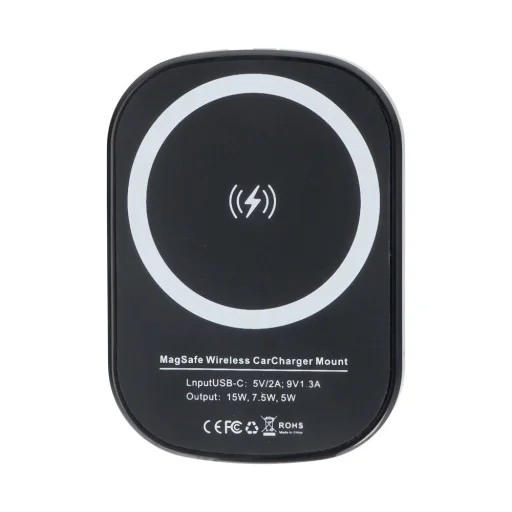Autós telefontartó légbefúvóra vezeték nélküli töltéssel MagSafe 15W D10 fekete - 6
