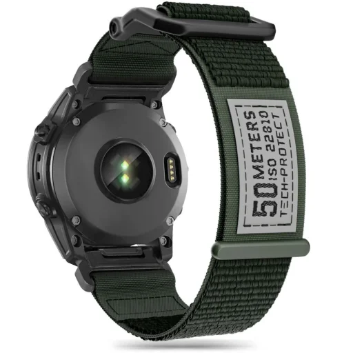 Tech-Protect Scout szíj Garmin Fenix ​​5 / 6 / 6 Pro / 7 - sötétzöld - 1