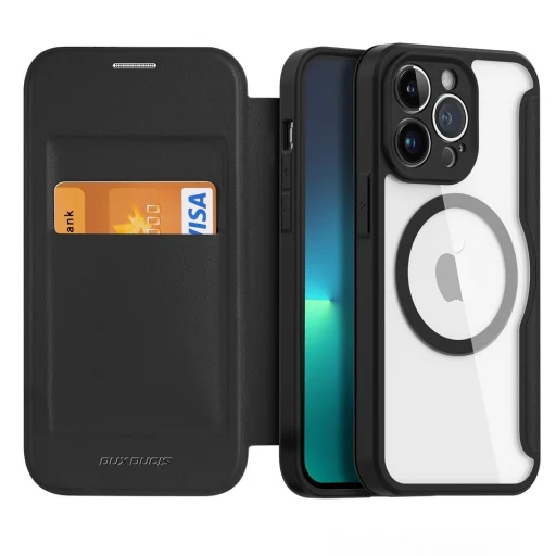 DUX DUCIS wallet case SKIN X PRO iPhone 13 Pro tok fekete - 1