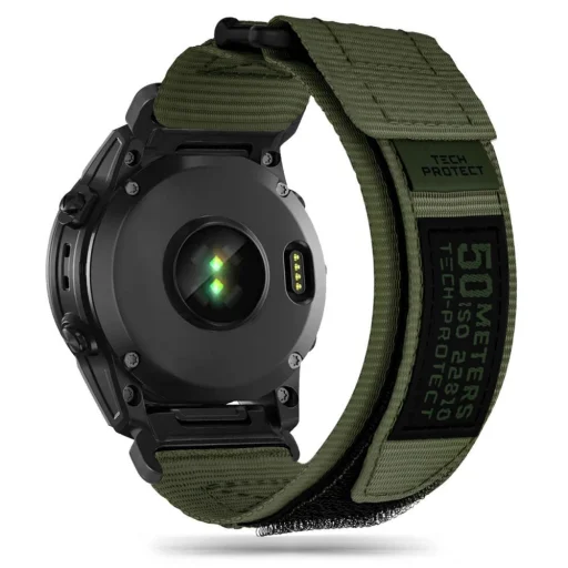 Tech-Protect Scout Pro szíj Garmin Fenix 5 / 6 / 6 Pro / 7 - zöld - 1