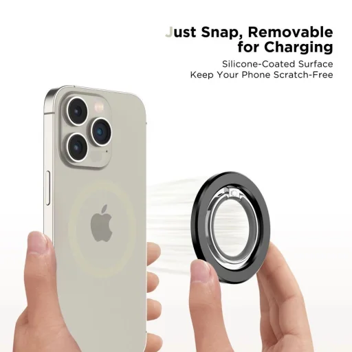 Tech-Protect MMR300 mágneses tartó/gyűrű MagSafe technológiával - fekete - 4