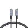 Tech-Protect UltraBoost Max USB-C 4.0 / USB-C 4.0 PD kábel 240W 8K 40Gbps 1m - szürke