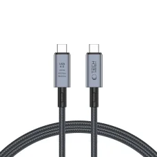 Tech-Protect UltraBoost Max USB-C 4.0 / USB-C 4.0 PD kábel 240W 8K 40Gbps 1m - szürke