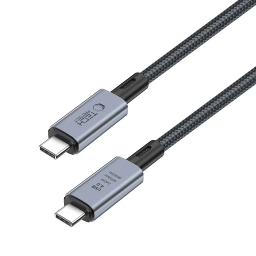 Tech-Protect UltraBoost Max USB-C 4.0 / USB-C 4.0 PD kábel 240W 8K 40Gbps 1m - szürke - 4