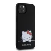 Hello Kitty Liquid Silicone Daydreaming Logo tok iPhone 13-hoz, fekete thumbnail
