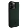U.S. Polo PU Leather Mesh Pattern Double Horse tok iPhone 15 Pro Max - Zöld thumbnail