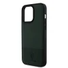 U.S. Polo PU Leather Mesh Pattern Double Horse tok iPhone 15 Pro Max - Zöld thumbnail