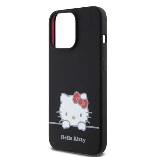 Hello Kitty Liquid Silicone Daydreaming Logo tok iPhone 13 Pro fekete - 5