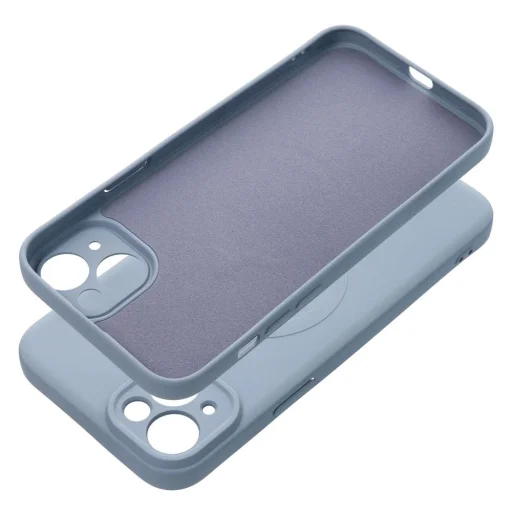 SILICONE MAG COVER tok kompatibilis MagSafe-fel IPHONE 15 Plus-hoz világoskék - 3