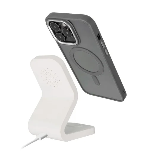 COLOR EDGE MAG COVER tok kompatibilis MagSafe-el IPHONE 15 Plushoz, titánium szürke - 5