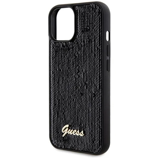 GUESS tok iPhone 14 GUHCP14SPSFDGSK (Sequin Script Metal) fekete - 6
