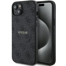 GUESS tok IPHONE 14-hez kompatibilis MagSafe GUHMP14SG4GFRK (4G Ring classic logo) fekete