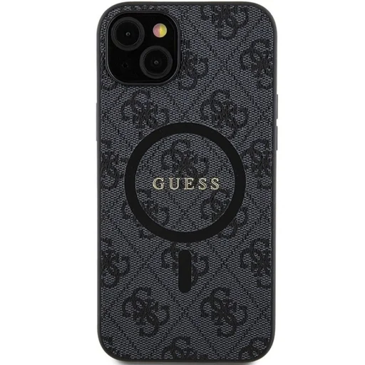 GUESS tok IPHONE 14-hez kompatibilis MagSafe GUHMP14SG4GFRK (4G Ring classic logo) fekete - 3