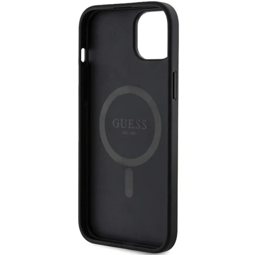GUESS tok IPHONE 14-hez kompatibilis MagSafe GUHMP14SG4GFRK (4G Ring classic logo) fekete - 7