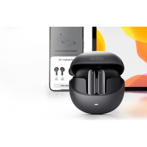  Fülhallgató TWS QCY HT 10 pro, aktív zajszűrős (fekete) - 9