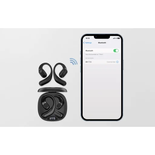 TWS Fülhallgató Choetech BH-T25 (fekete) - 7