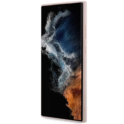 Guess 4G Collection Leather Metal Logo MagSafe tok Samsung Galaxy S24 Ultra - Rózsaszín - 5