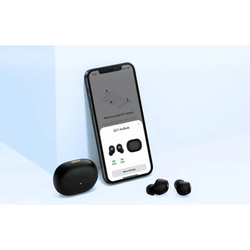  Vezeték nélküli fülhallgató TWS QCY HT07 ÍvBimbók Aktív zajcsökkentés (fehér) - 12