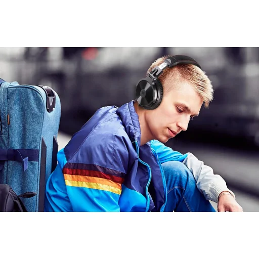 Vezeték nélküli Bluetooth fejhallgató OneOdio Pro C (fekete) - 7