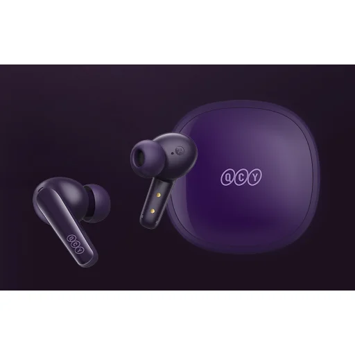 Vezeték nélküli fülhallgató TWS QCY T13x (lila) - 7