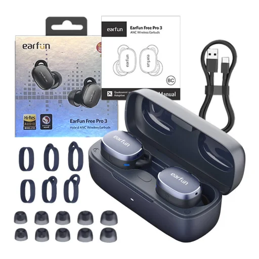 EarFun Free Pro 3 TWS fülhallgató, ANC (kék) - 3