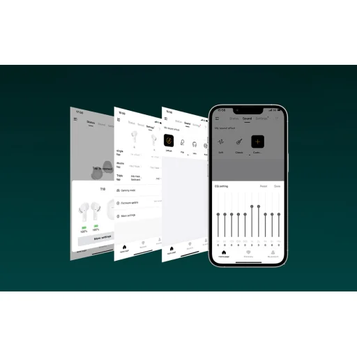 QCY T18 TWS fülhallgató (fehér) - 13