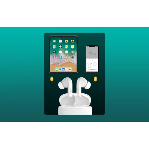 QCY T18 TWS fülhallgató (fehér) - 10