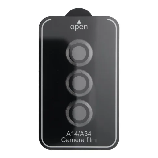 Camera PROTECTOR 9H Samsung Galaxy A14 5G/A34 fekete üvegfólia - 1