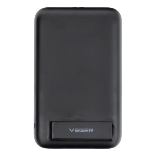 VEGER powerbank 5 000 mAh vezeték nélküli töltéssel kompatibilis MagSafe PD QC3.0 2A 20W MagOn Kick (V0553P / W0553P) fekete - 13