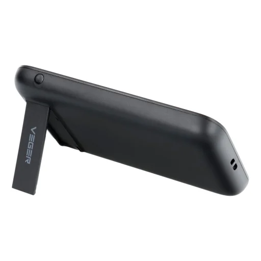 VEGER powerbank 5 000 mAh vezeték nélküli töltéssel kompatibilis MagSafe PD QC3.0 2A 20W MagOn Kick (V0553P / W0553P) fekete - 14