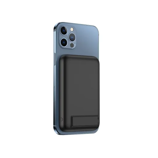 VEGER powerbank 5 000 mAh vezeték nélküli töltéssel kompatibilis MagSafe PD QC3.0 2A 20W MagOn Kick (V0553P / W0553P) fekete - 9