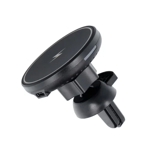 Autós telefontartó légbeömlőre vezeték nélküli töltéssel, MagSafe töltés támogatás 15W D7 fekete - 5